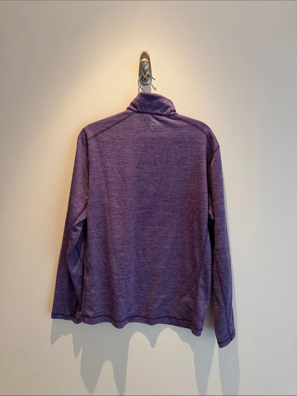 Vineyard Vines Purple Half-Zip Lightweight Shirt Jacket with Orange Paw Logo